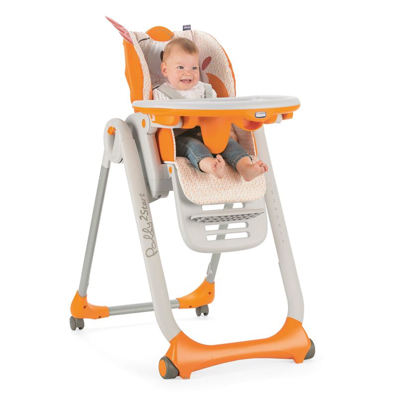 Polly2start Highchair (Fancy Chicken, Orange) image number null